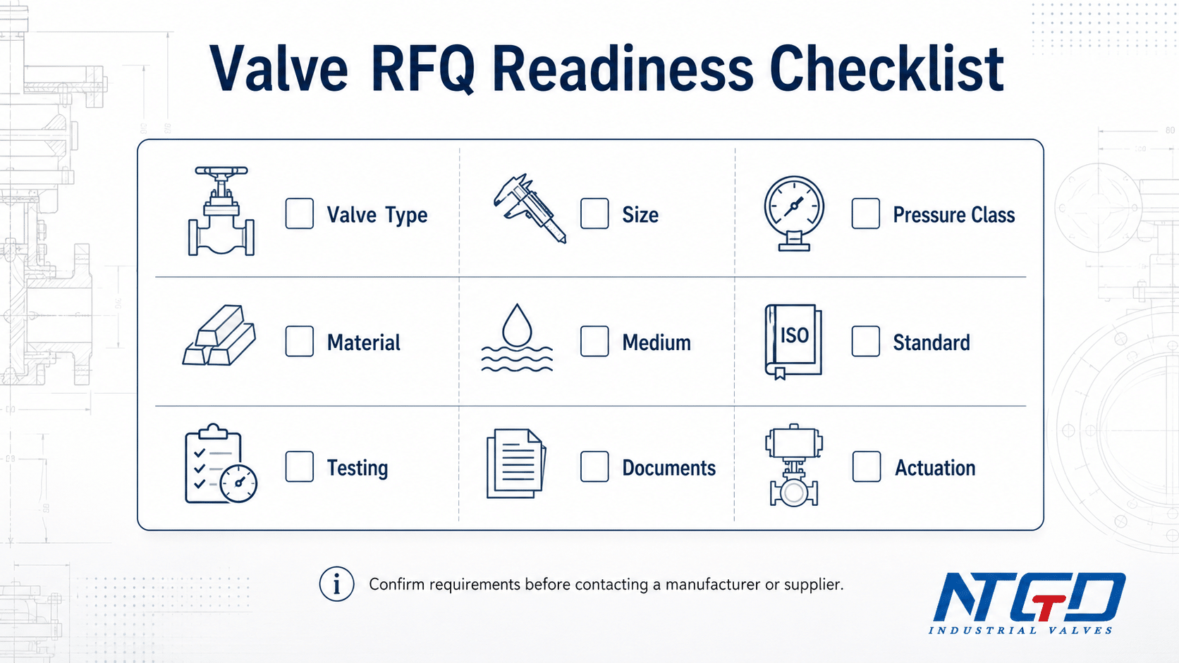 Industrial valve RFQ readiness checklist for manufacturers and suppliers