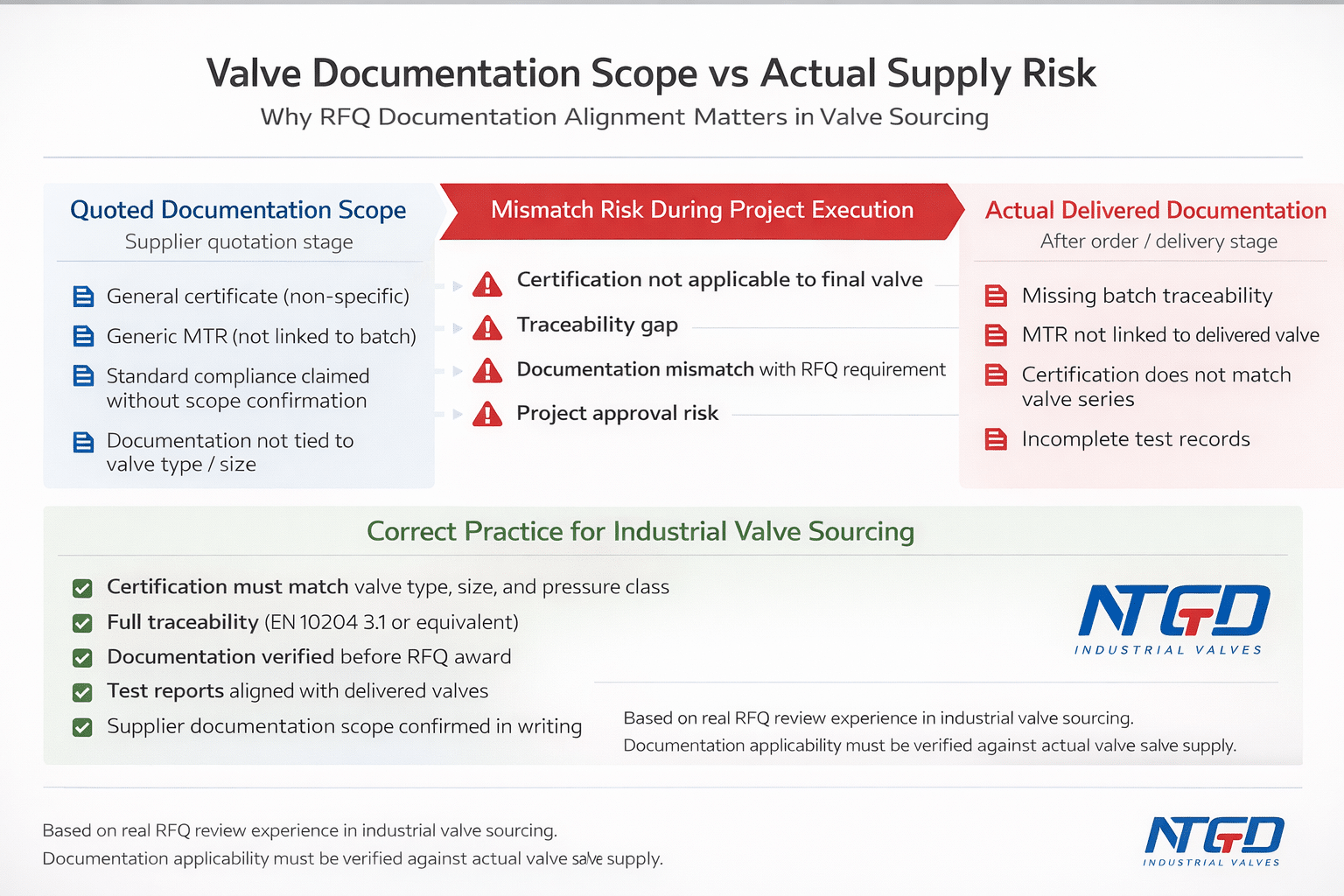valve documentation scope vs actual supply risk diagram for valve suppliers in india and export sourcing