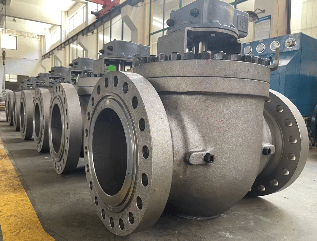 top entry trunnion mounted ball valve industrial photo