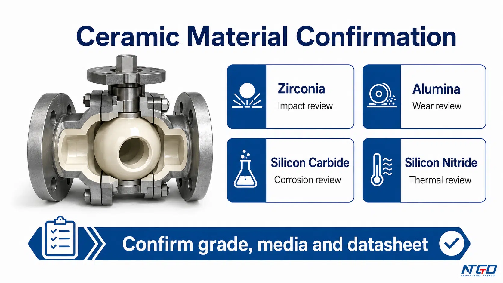 Ceramic material confirmation board for zirconia, alumina, silicon carbide and silicon nitride review.