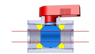 Full port high temperature ball valve