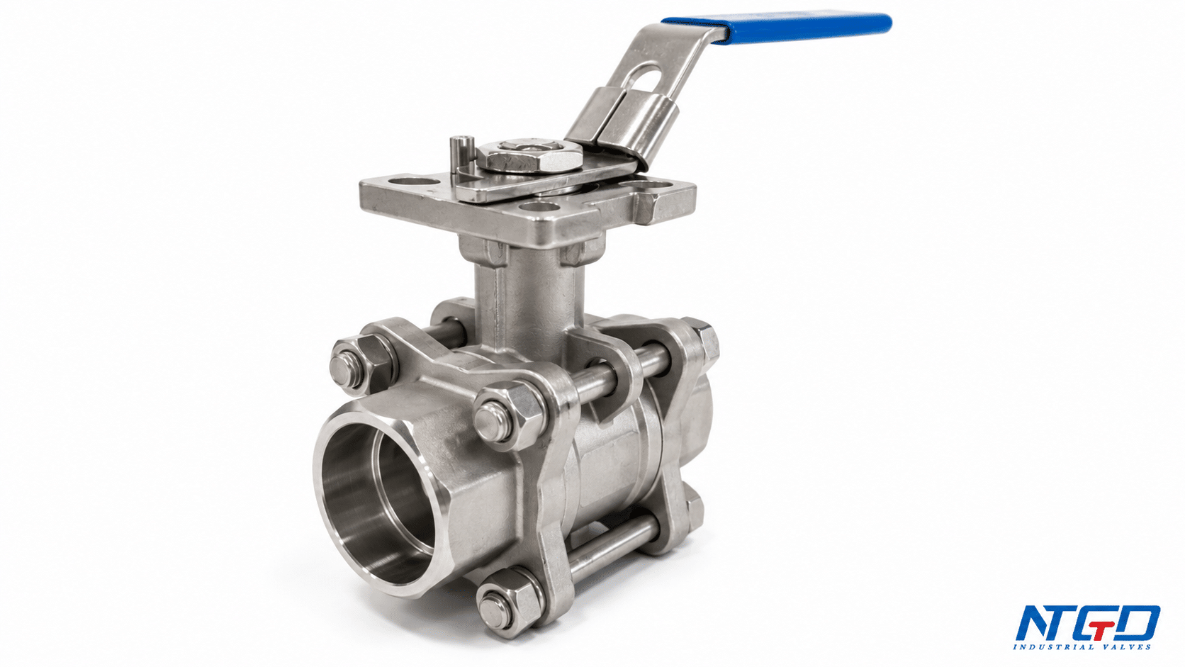 Three-piece socket weld ball valve product photo