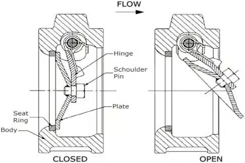 Working of a dual check valve