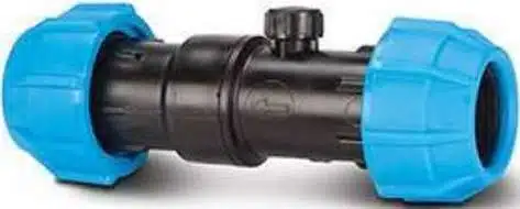 Plastic dual check valve