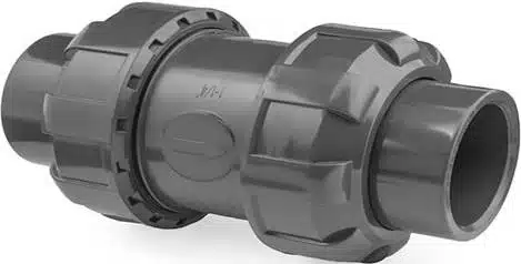 PVC double check valve