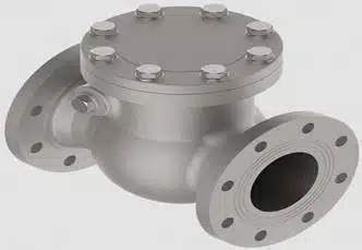 Working of a flapper check valve