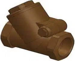 Y-shaped flapper check valve