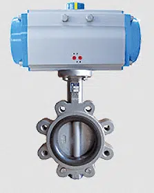 Pneumatic lug butterfly valve