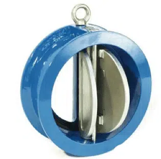 Dual plate wafer type check valve