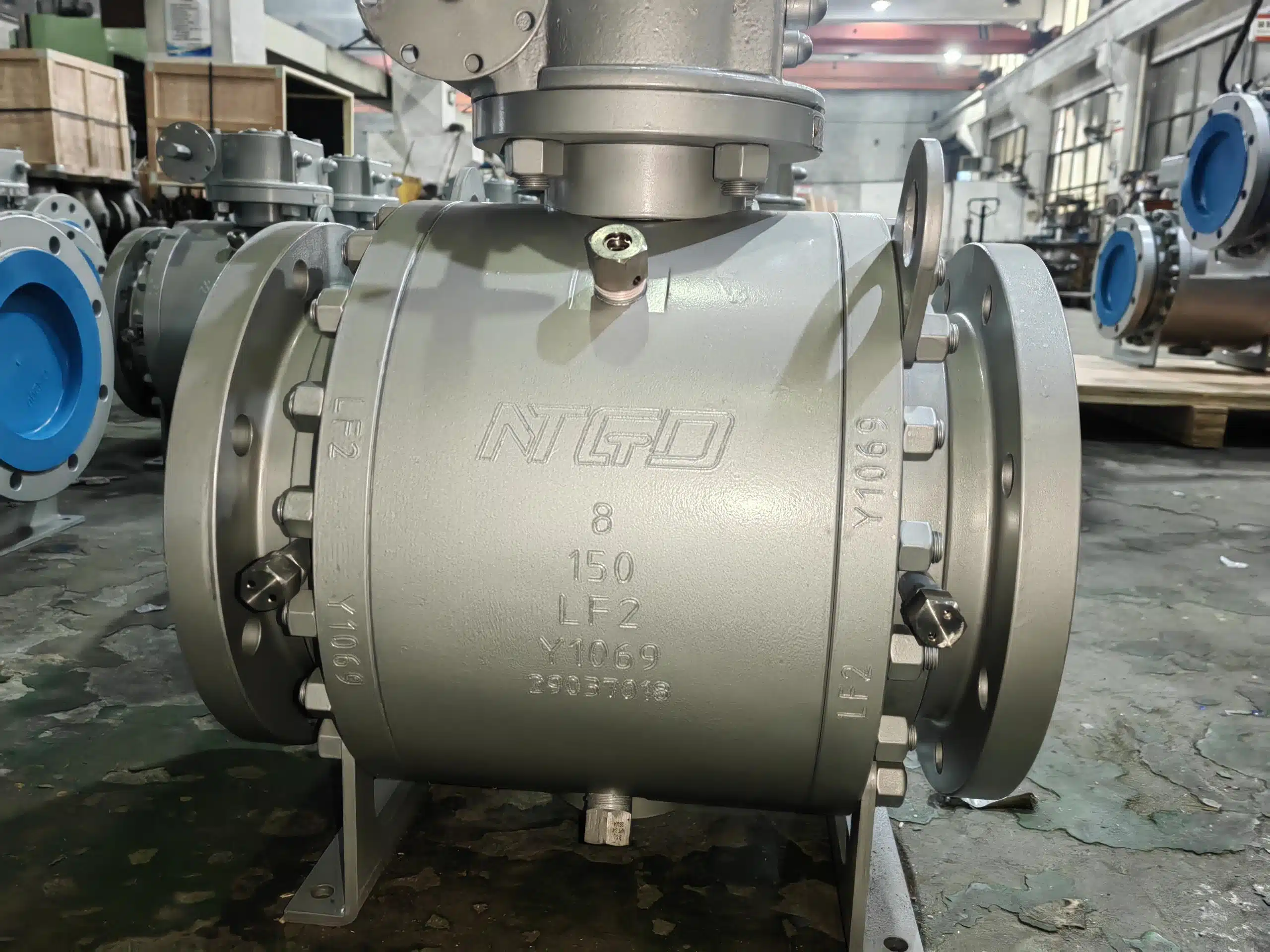 válvula de esfera trunnion de entrada lateral