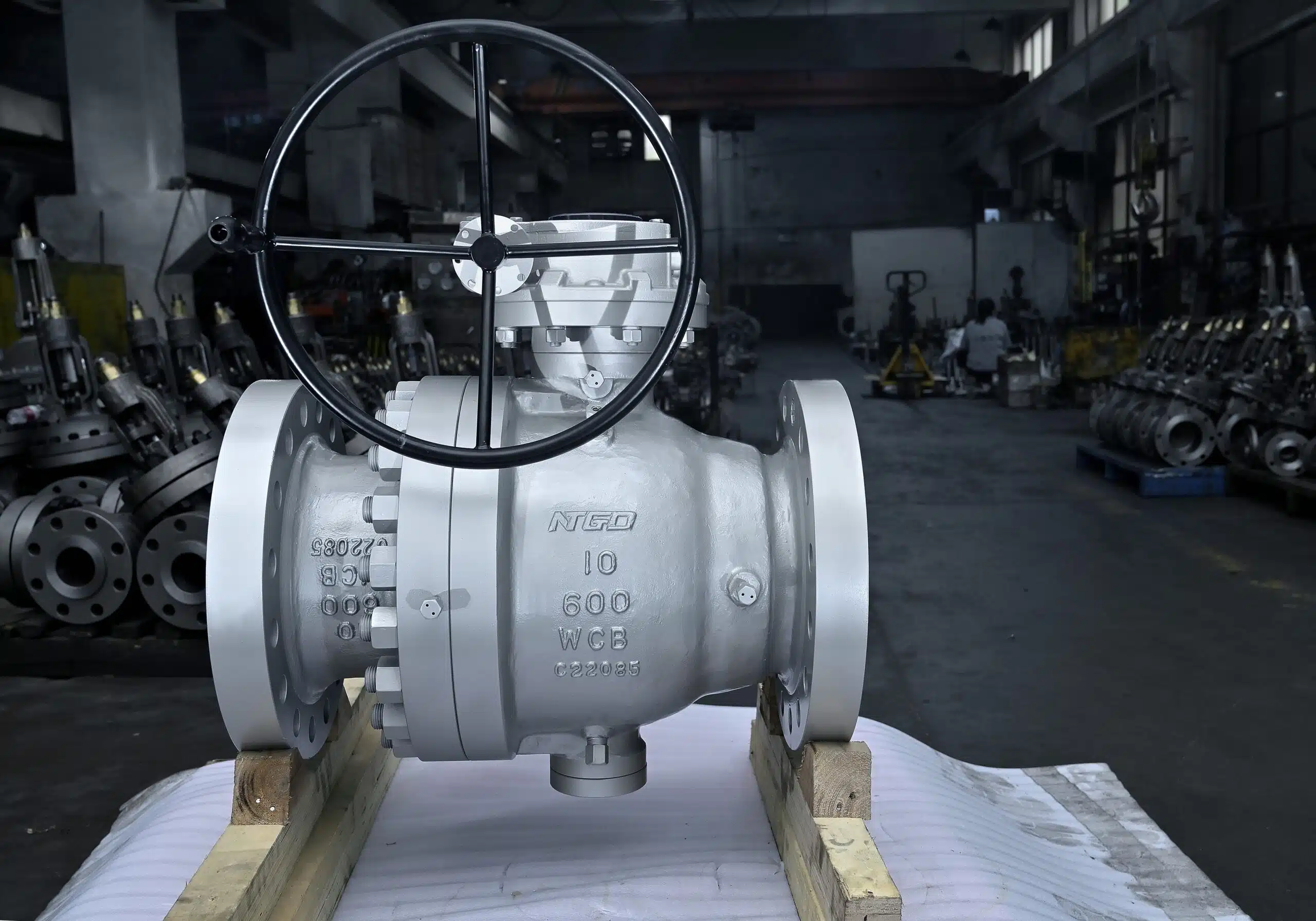 válvula de esfera trunnion
