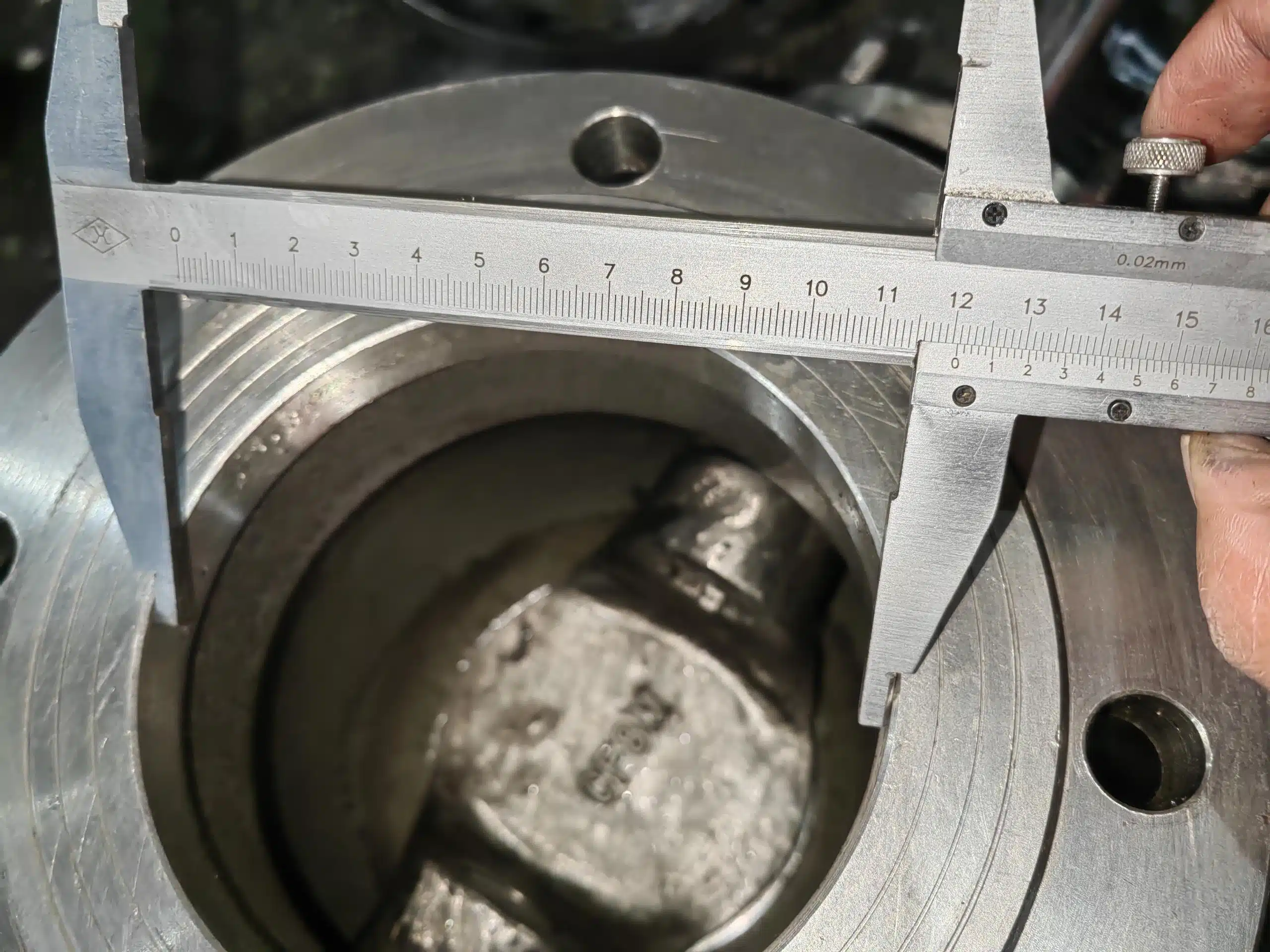 inspección de dimensiones de válvulas de bola de segmento