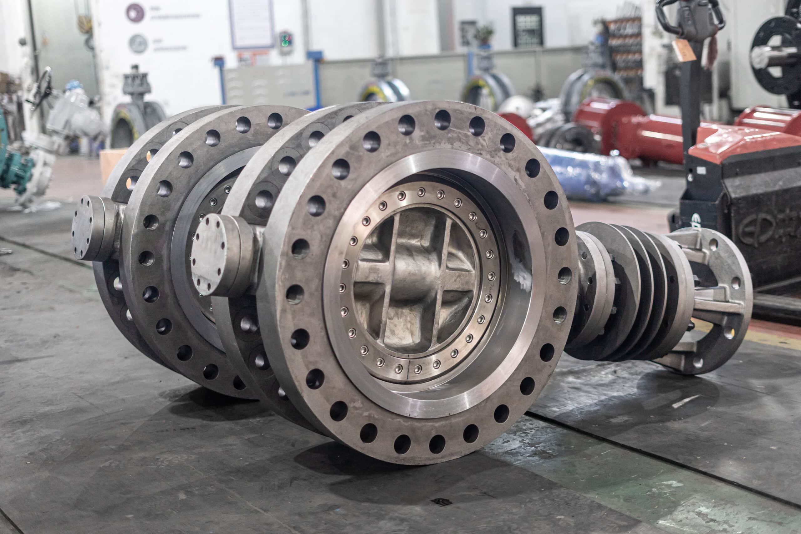 24 inch 600LB WCB gear operated double offset butterfly valve