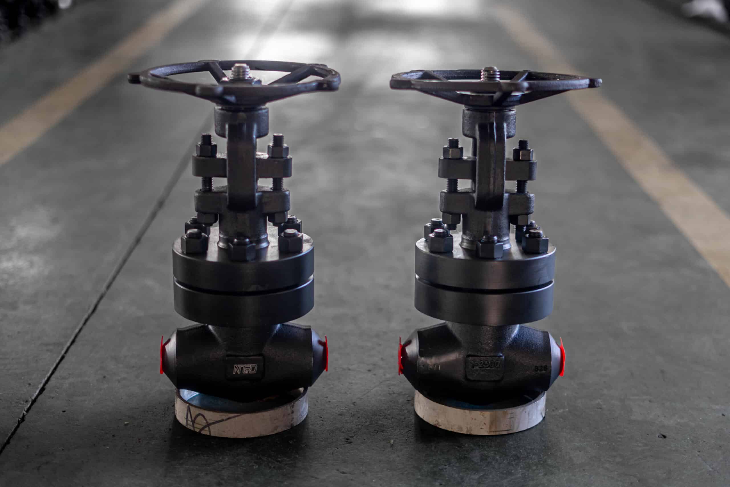 F11 high pressure Y-pattern globe valves showing alloy steel material option